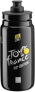 ELITE Fly Tour de France 2026 Water Bottle – Black Map Edition – Ultra-Lightweight Cycling Bottle 550ml