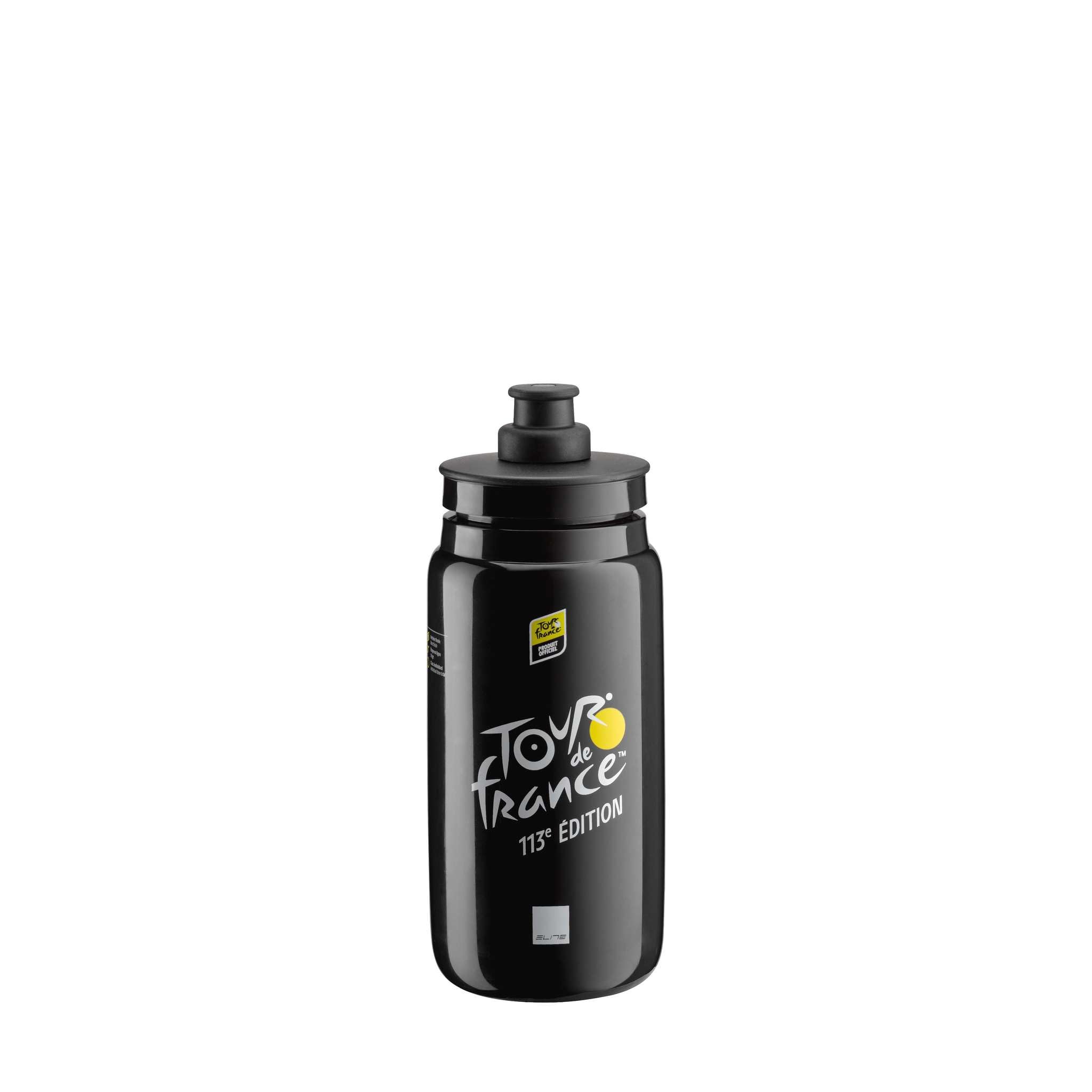 ELITE Fly Tour de France 2026 Water Bottle – Black Map Edition – Ultra-Lightweight Cycling Bottle 550ml-image-13