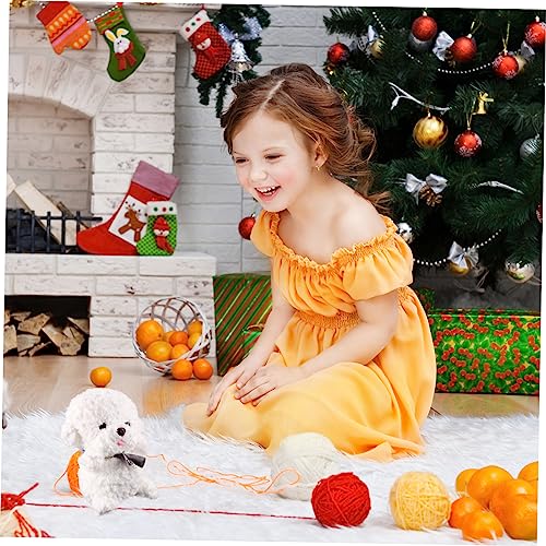 ERINGOGO Boneca Bichon Frise Cachorro Boneca De Pelúcia Para Cachorro Almofada Fofa Lembrancinhas De