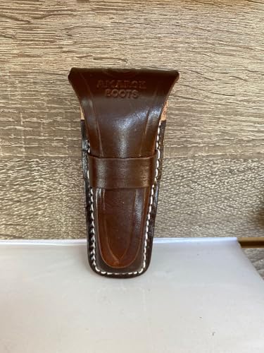 Bainha Porta Canivete Em Couro Para Cinto Muladeiro