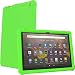 Produktbild TECHGEAR Schutzhülle für Amazon Fire HD 10 Zoll / HD 10 Kids 13. Generation / 2023, robuste, stoßfeste, weiche Silikon-Schutzhülle mit Displayschutzfolie, Grün