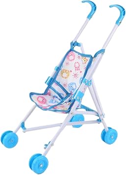 Yavoluy Baby Doll, Stroller, Doll Stroller Toy, Doll Stroller, Character, Miniature, Foldable, Nursing Practice, Parent-child Play, Educational Toy, Pretend Play, Doll Accessories, Birthday Gift,