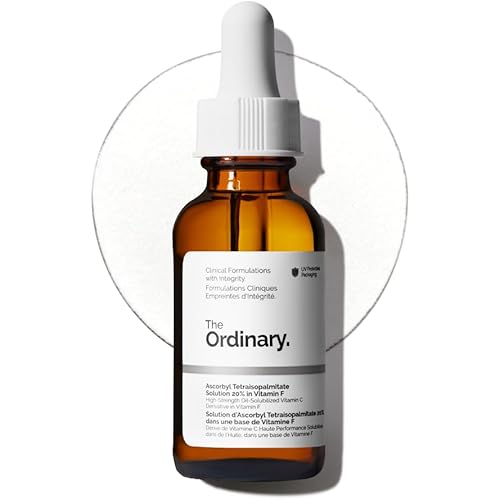 The Ordinary Ascorbyl Tetraisopalmitate Solution 20% in Vitamin F, Hydrating Vitamin C Oil for Even Skin Tone, 1 Fl Oz