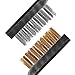 Wire Brushes Set Kit 20PCS Set, 10 PCS Stainless Steel and 10 PCS Brass Wire Scratch Brushes for Cleaning Rust Welding Slag (20)