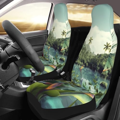 Housse de siège de voiture tropicale pour protéger vos trajets de plage et du quotidien