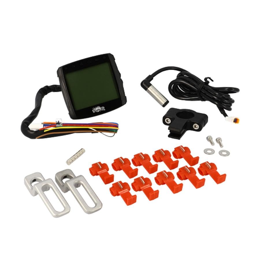 cyclingcolors compteur de vitesse moto scooter mobylette digital multifonction avec support universel