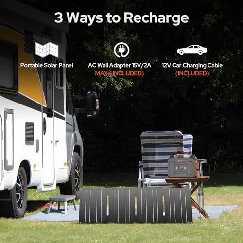 ZeroKor-Portable-Power-Station-100W-110V-Portable-Power-Pack-with-AC-Outlet-Portable-Solar-Generator-146Wh-External-Battery-with-DC-USB-C-QC30-for-Camping-Home-Use-RV-VanLifewithout-Solar-Panel
