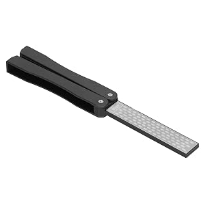 Foldable Knife Sharpener Mini Portable Whetstone Sturdy Material Exquisite Craftsmanship Wide Application for Garden Farm Tools