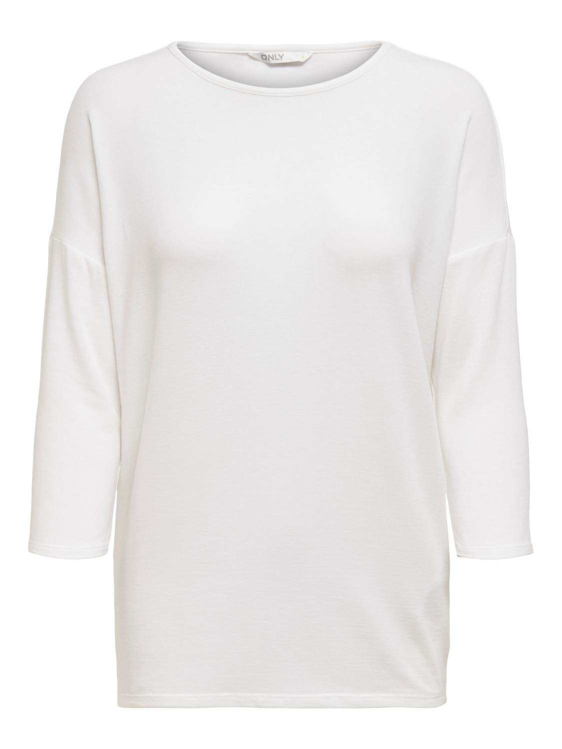 ONLY Women's Onlglamour 3/4 Top JRS Noos Sweater, Cloud Dancer, L