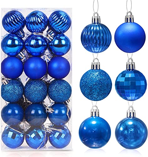 Esferas, Home NEWKIBOU 36 Piezas Bolas de Navidad decoración, 4cm Bolas Arbol Navidad, Adornos para Árboles de Navidad Plástico, Regalos de Colgantes de Navidad, Bola de...