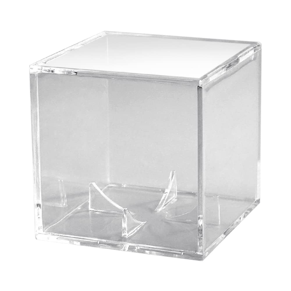 HEIMAO baseball display box,Baseball Display CasePro Acrylic Cube Baseball Holder Clear ports Box for 9'' Ball