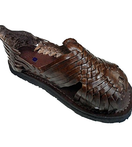 Genuine Leather Dark Brown Men Huarache Pachuco. Mexican Sandals.2