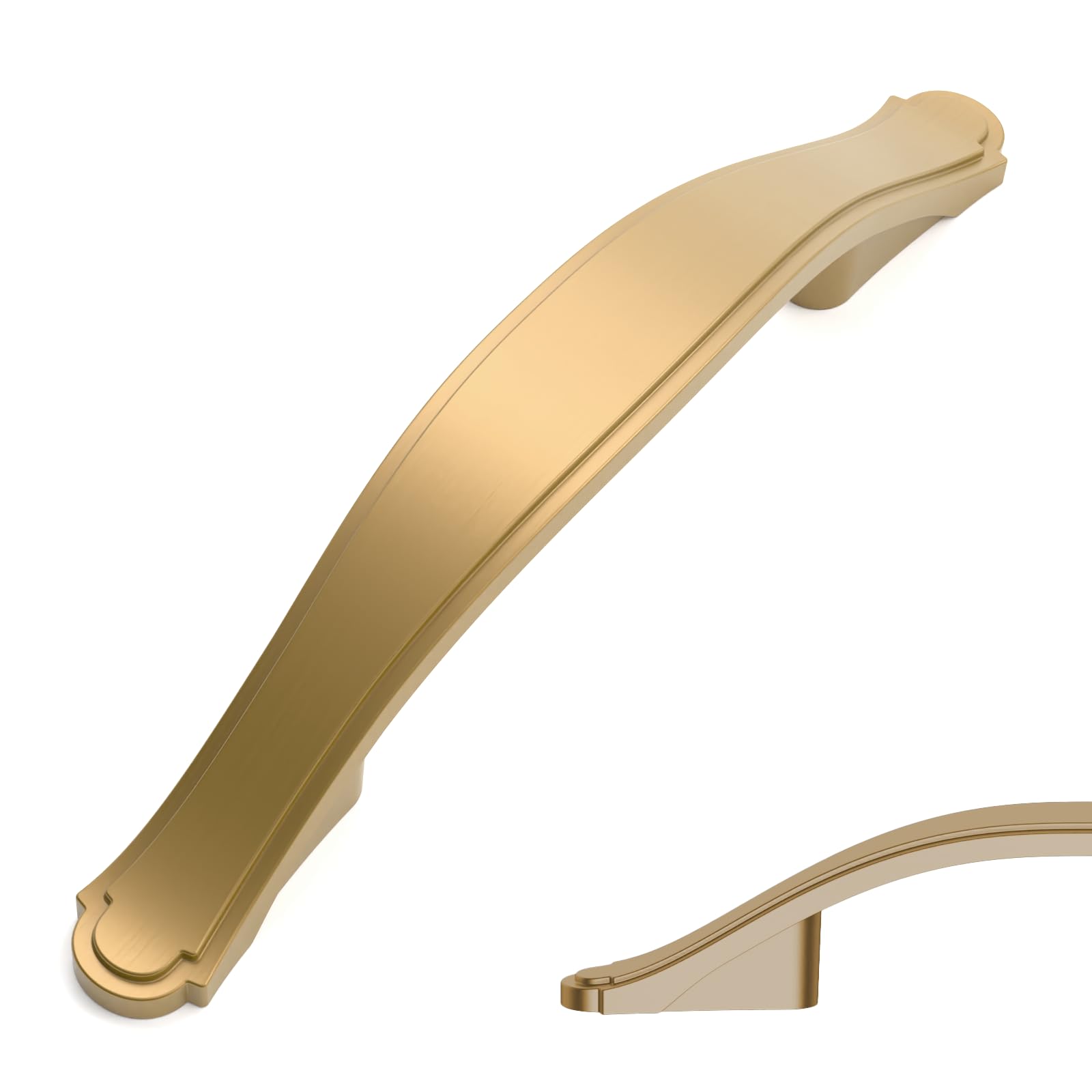 Poignées d'armoire 76 mm ergonomiques bronze champagne Amerdeco ZH0068 pour commode