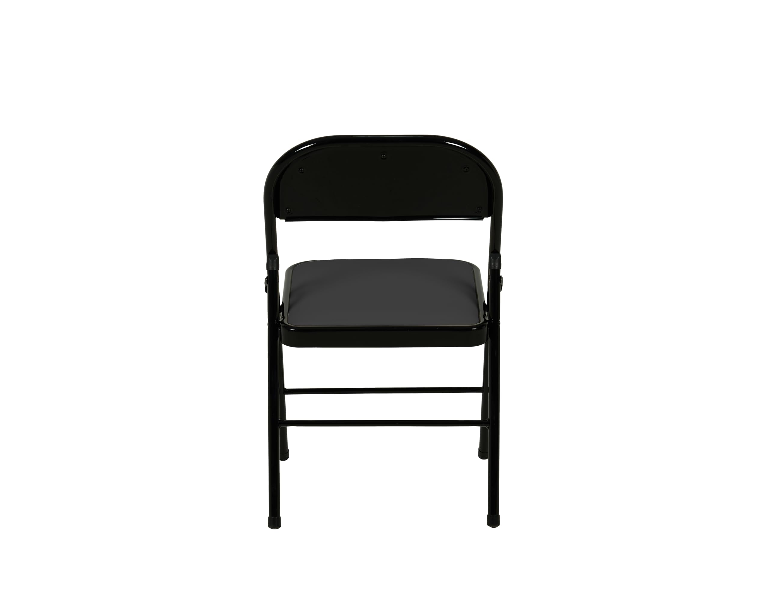Lot de 2 chaises Pliantes Confortables rembourrées en PVC - Noir