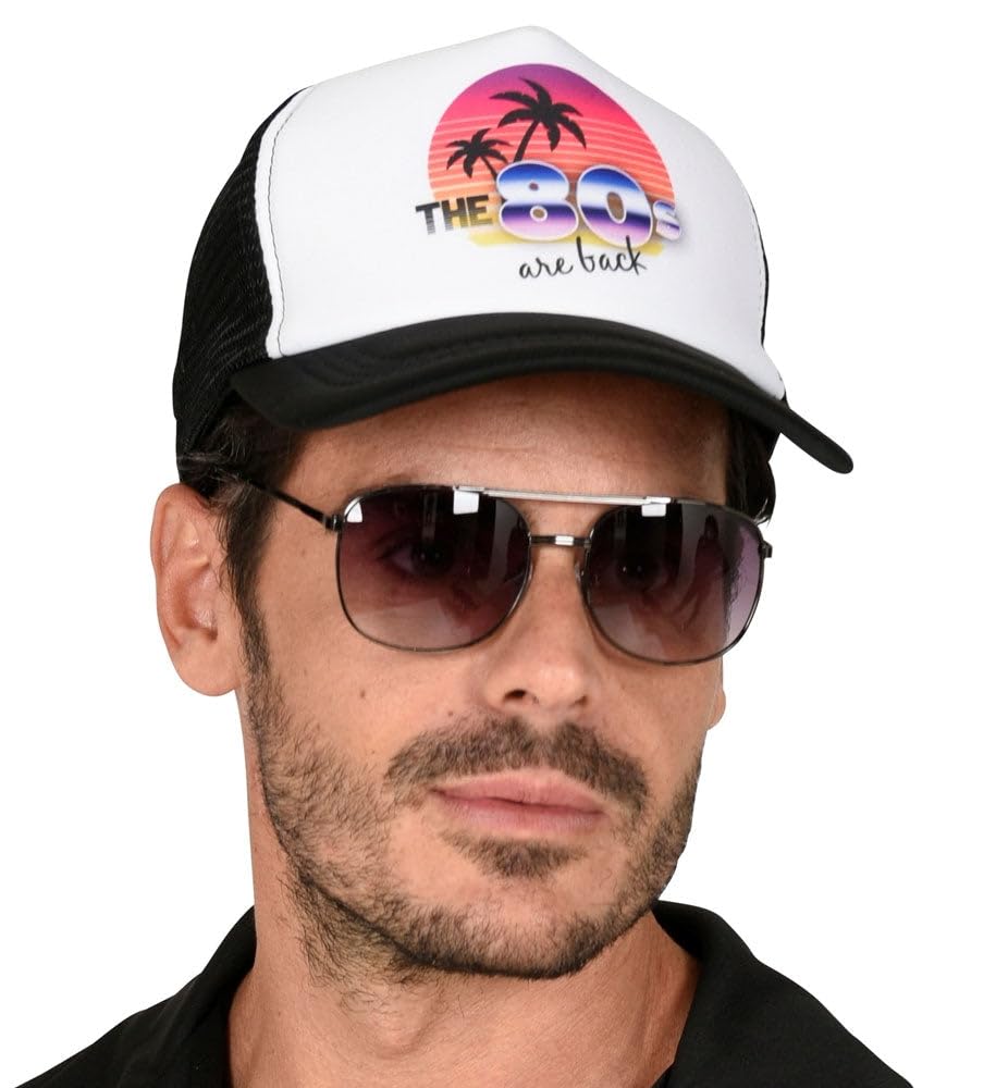 WIDMANN - Baseball Cap 80s Headwear, Fancy Dress, Carnival, Theme Party, Style 1 - Image 3