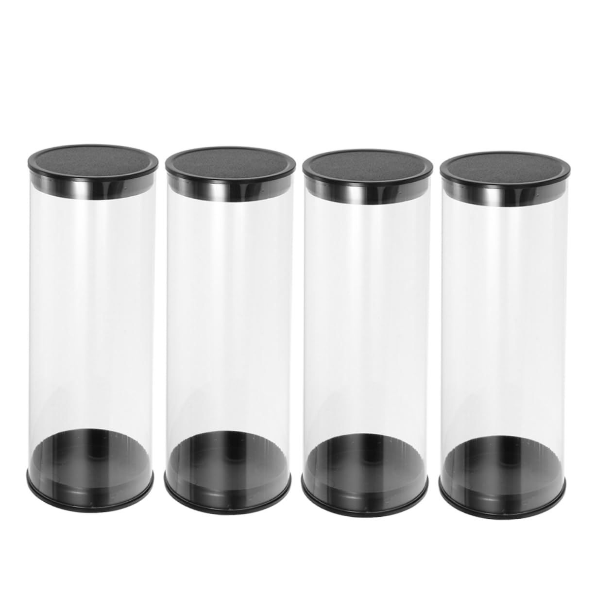 HANABASS Barril de Golf recipientes Transparentes para de Golf organizadores de Golf Estuche para Golfs Caja para Transportar Golfs Tubos de plástico con Tapas Caso