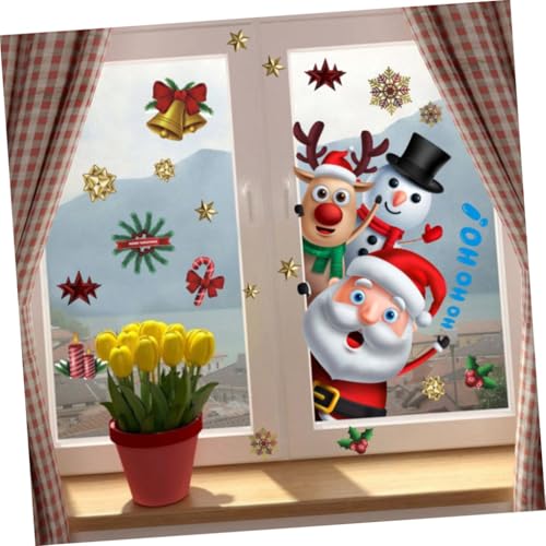 Autocollants décoratifs de décalques joyeux pour vitres