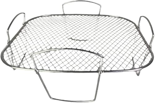 Srliya Rejilla cuadrada para freidora de aire Cosori, estante para freidora de aire para freidora de aire de acero inoxidable 304, estante para