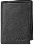 Calvin Klein Mens Leather Trifold Wallet Tri-Fold Wallet
