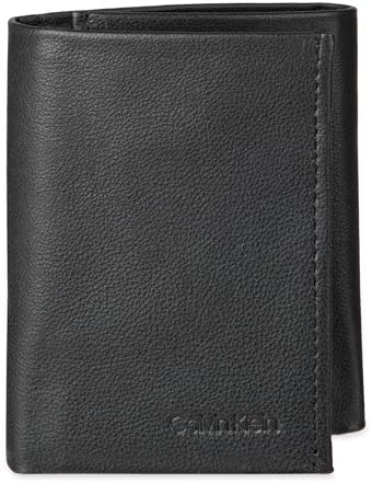 Calvin Klein Men's RFID Leather Trifold Wallet