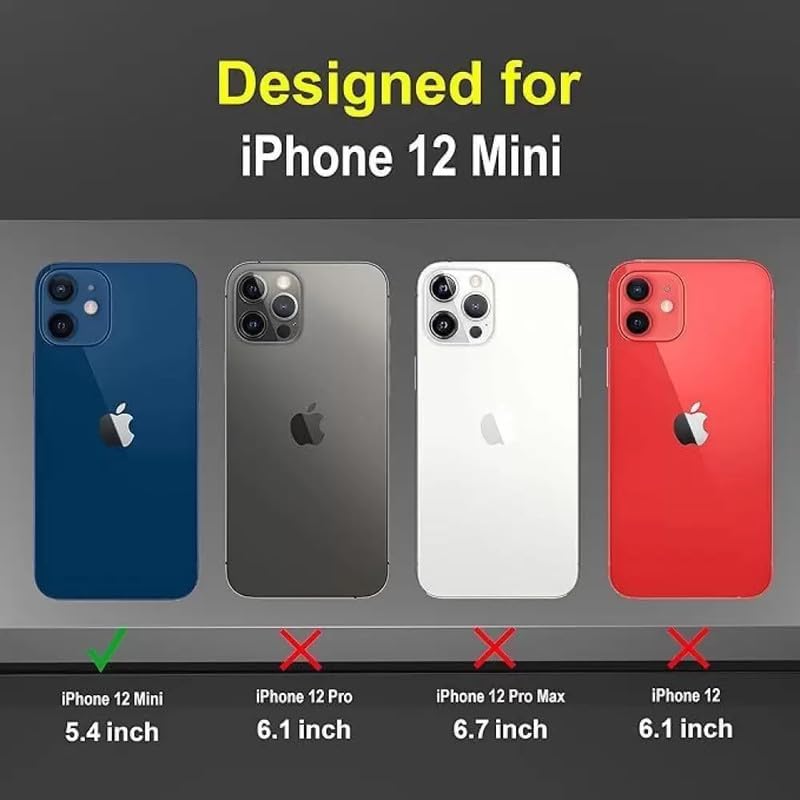 Image of Compatible with iPhone 12 Mini | Premium Textured Microfiber Candy Protective Case | Shock-Absorbing Back Cover with Enhanced Camera Guard (Gray)