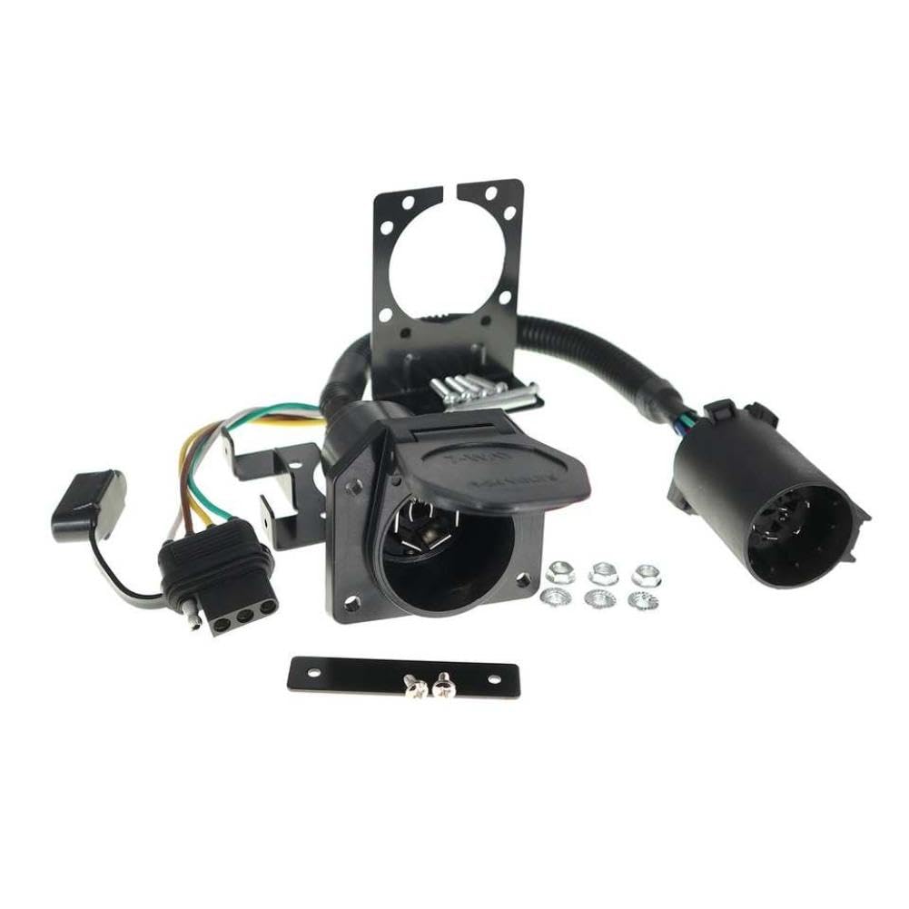 Adattatore per Cablaggio del rimorchio Prese Standard USA a 4 Pin e Spina a 7 Pin compatibili con rimorchi con connettori Diversi