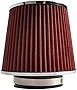 Air Filter Compatible With Universal Vehicles, Red KN Corolla & 3.5 Inch PERFORMANCE Air Intake Filter by IKON MOTORSPORTS, 1997 1998 1999 2000 2001 2002 2003 2004 2005 2006 2007 2008 2009 2010 2011