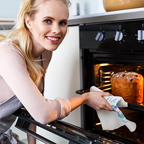 Set Of 4 Happy Easter Kitchen Towels Bunny Eggs Easter Dish Towels 26 X 16 Inch Easter Peeps Bar Towels For Kitchen Hip Hop Cute Hand Towels Spring Drying Cloth Tea Towels For Baking Cooking Bathroom #TOP6