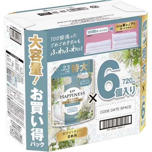 �y�P�[�X�z ���m�A�n�s�l�X ���ӂ�^�b�` �_��� �l�ߑւ� �z���C�g�e�B�[ 720ml×6�� ���� ��e�� �R�X�g�R