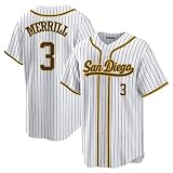 Jackson Merrill Jersey San Diego White Mens Baseball Stitched