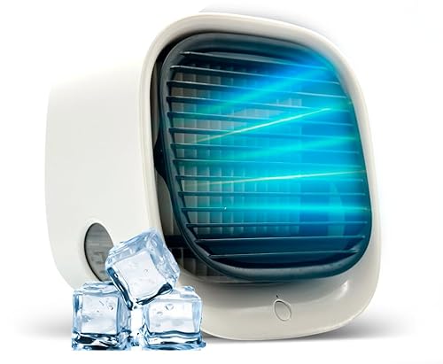 2025 New Updated Vital Breeze Portable Air Cooler, 3 Speeds Adjustable Vitalbreeze Air Conditioner Misting Fan, Air Misting Fan Portable Cooling Fans For Home, Office, Bedroom