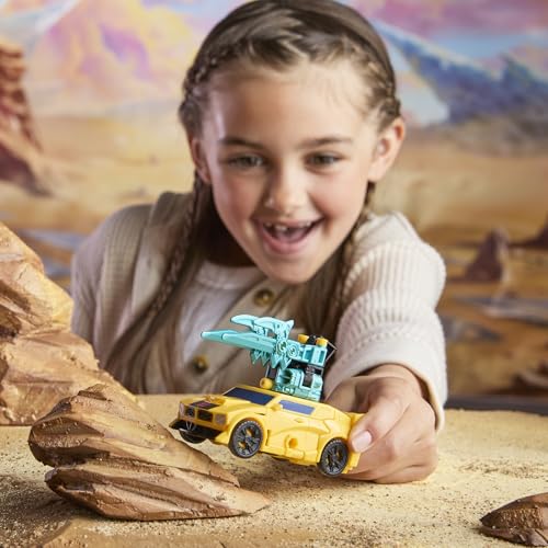 Miniatura 7 de Transformers Hasbro Cyberworld, Bumblebee, Figura de Acción 2 en 1, Robot de Juguete o Coche Deportivo Amarillo, Accesorio de Cañón, Coleccionable, Regalos para Niños y Niñas 6 Años o Más