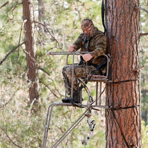 Sebnux Aluminum Treestand Hunting Climbing Sticks Hunting Non-Slip Tree Climbing Step With Fold Up Steps thumb #6