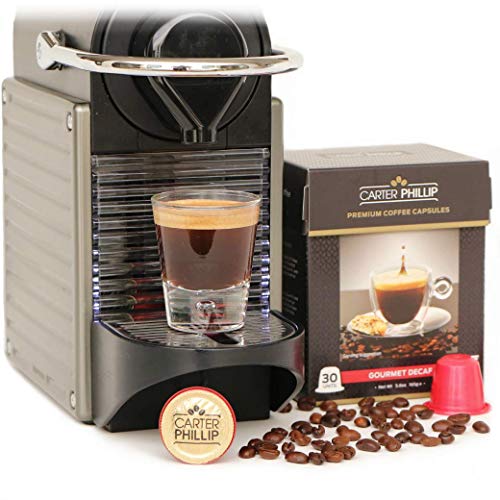 Decaf Espresso Capsules Compatible with Nespresso 30 CARTER PHILLIP