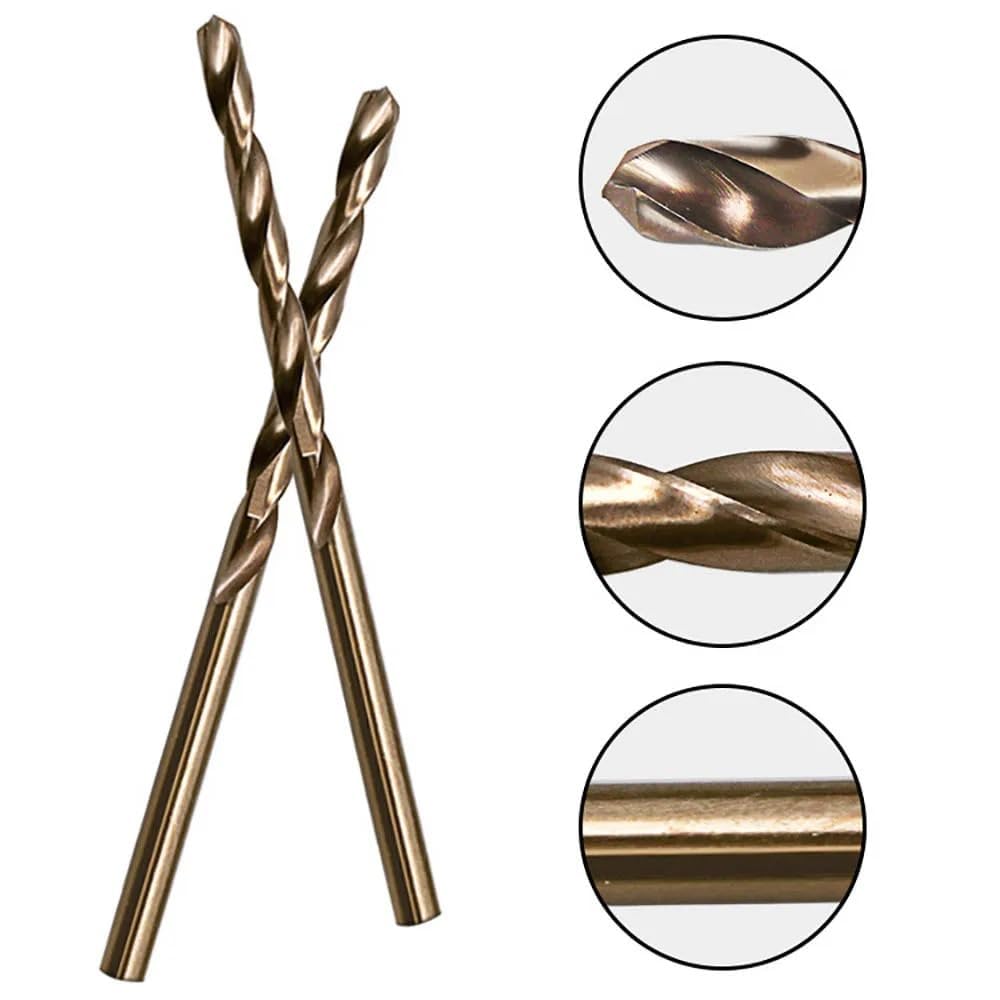 Foret hélicoïdal, Jeu De Forets Hélicoïdaux HSS M35, Mèches En Cobalt De 1 À 3mm for Métal Dur, 50 Pièces