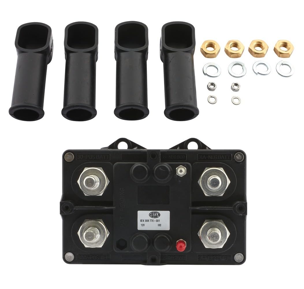HELLA 6EK 008 776-001 Interruptor principal, batería - 12V - 2polos - atornillado