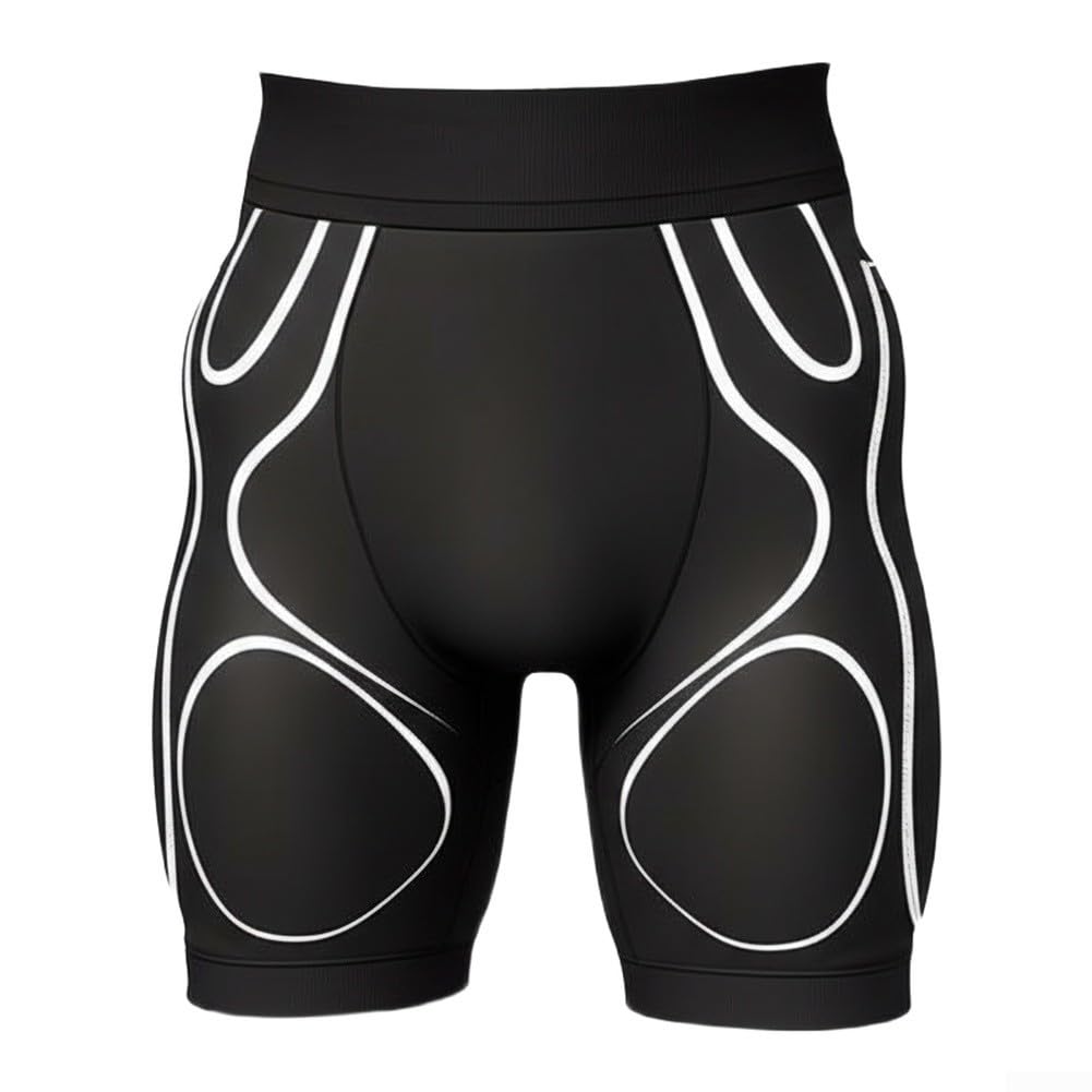 Pantaloncini da sci Hip Protector Cuscinetti EVA per impatto Protezione dell'anca dello sci | Vita lunga, vestibilità regolabile, design non vincolante, comodo da indossare, facile da indossare