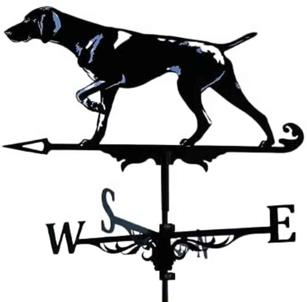 TAXXII Weather Vane Dog Wind Garden Weathervane Coating Iron for Roofs Outdoor Yard Lawns Backyards,Retriever