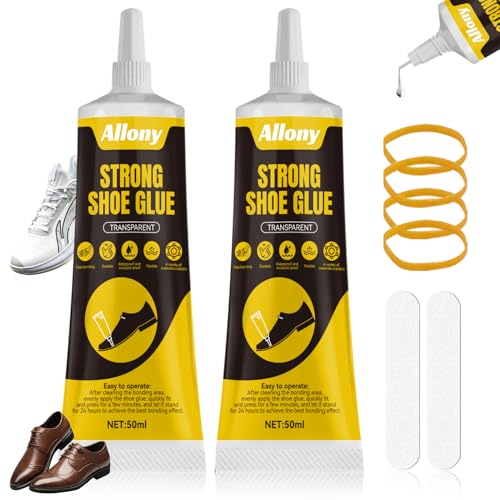 ALLONY Colla Scarpe Professionale, 100ML Colla Scarpe, colla Suola Scarpe, Impermeabile Asciugatura, Collaa per Calzolaio per Scarpe da Ginnastica, scarpe in Pelle, scarps Casual