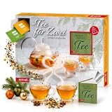 ROTH Bio-Tee-Adventskalender für Zwei - 24 Bio-Teesorten, je 2 Teebeutel für gemeinsame Teemomente - Tee Adventskalender für Paare, ohne Schokolade
