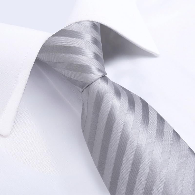 Corbata clásica de seda para hombre miniatura 4