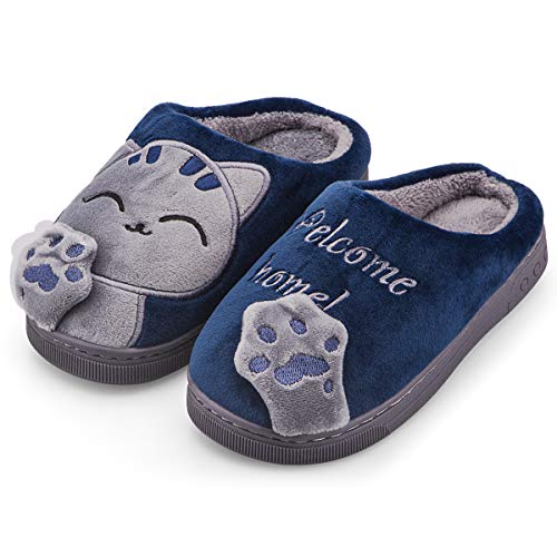 Zapatillas de Casa de Peluche para Niños Niñas Pantuflas Antideslizante Calentar de Invierno Zapatillas de Esta por Casa Cover