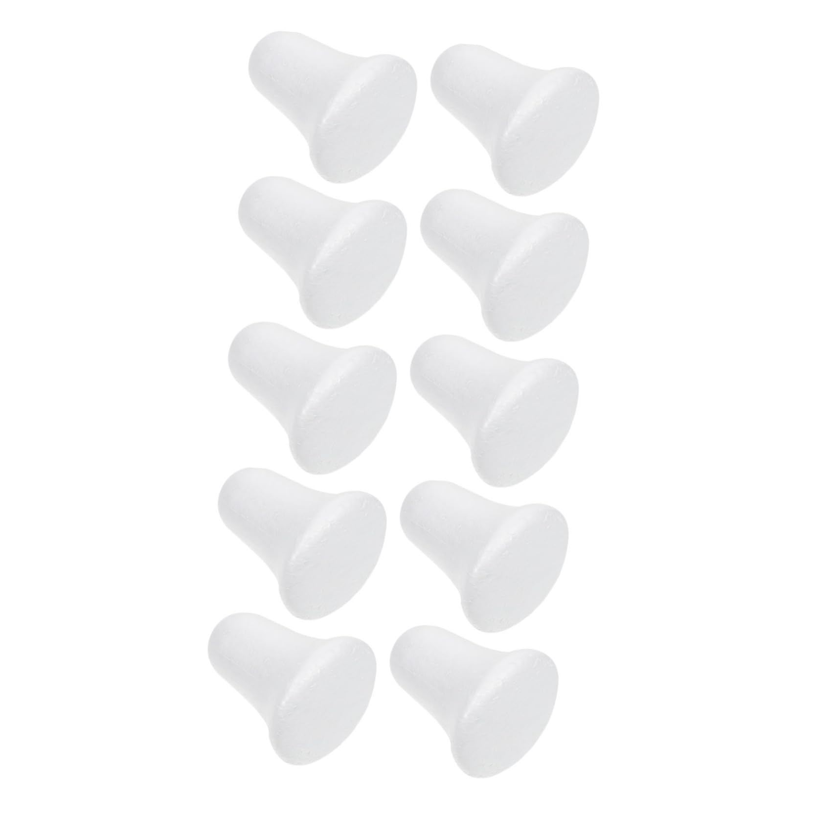 Angoily 10 Pcs Bubble Bell Bauble Christmas Jingle Bells Bell Pendant Christmas Tree Decor Christmas Decorations Decorate Small Shape Christmas Bell Hanging Pendant Silver White Foam