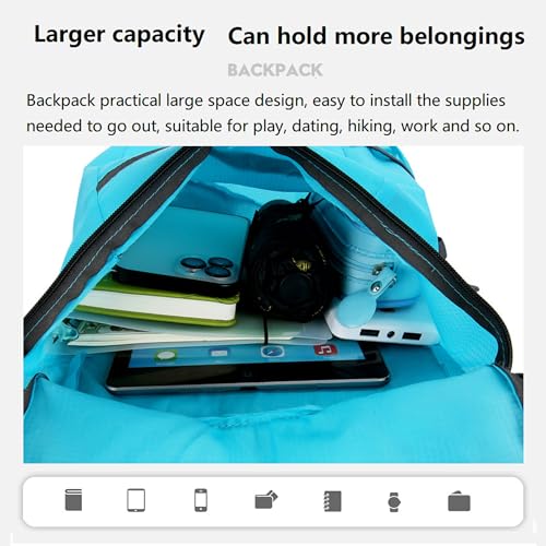 Mochila deportiva ligera plegable 16L para senderismo miniatura 4