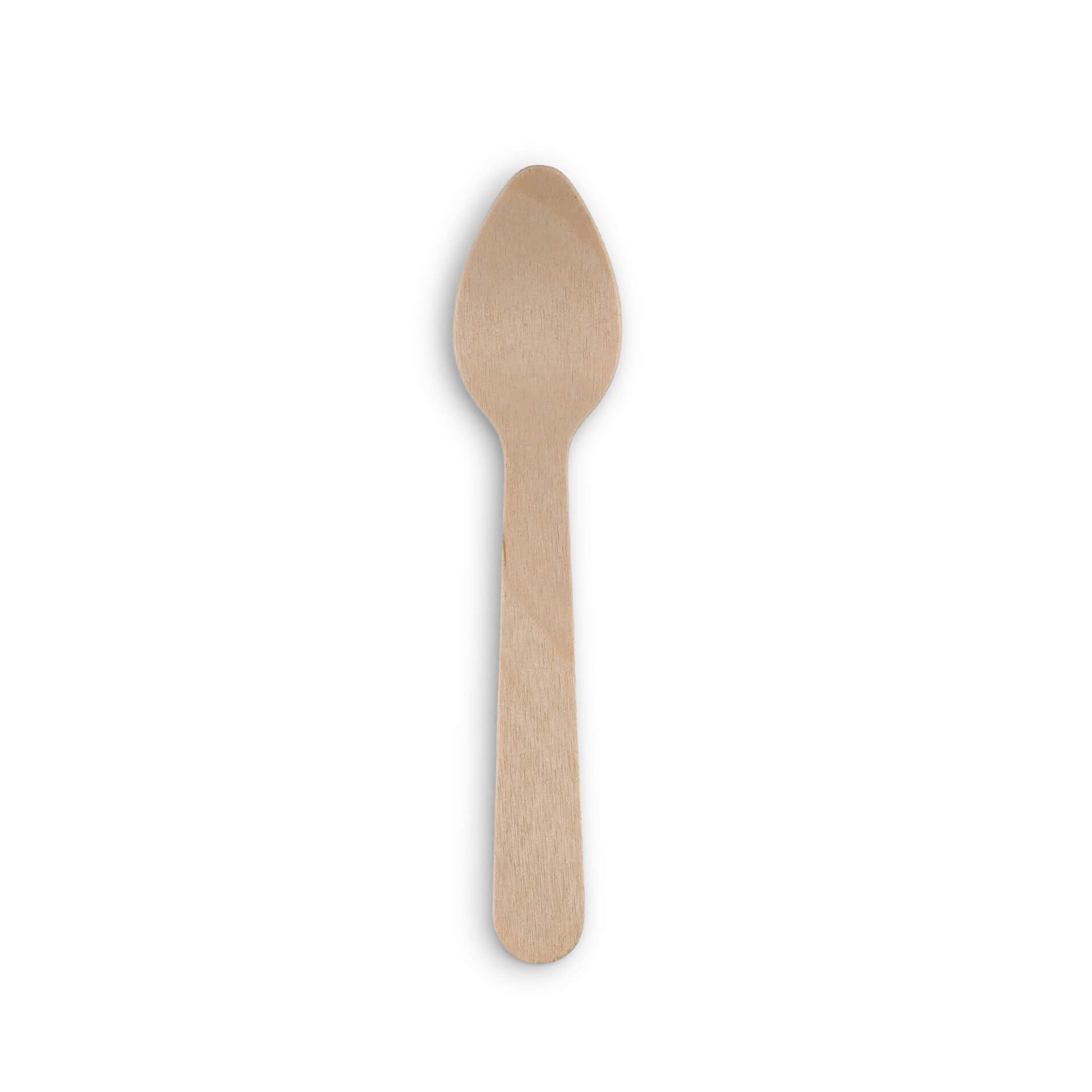 BIOZOYG Cucchiaio da tavola usa e getta ecologico in legno biodegradabile 100 pezzi 11cm