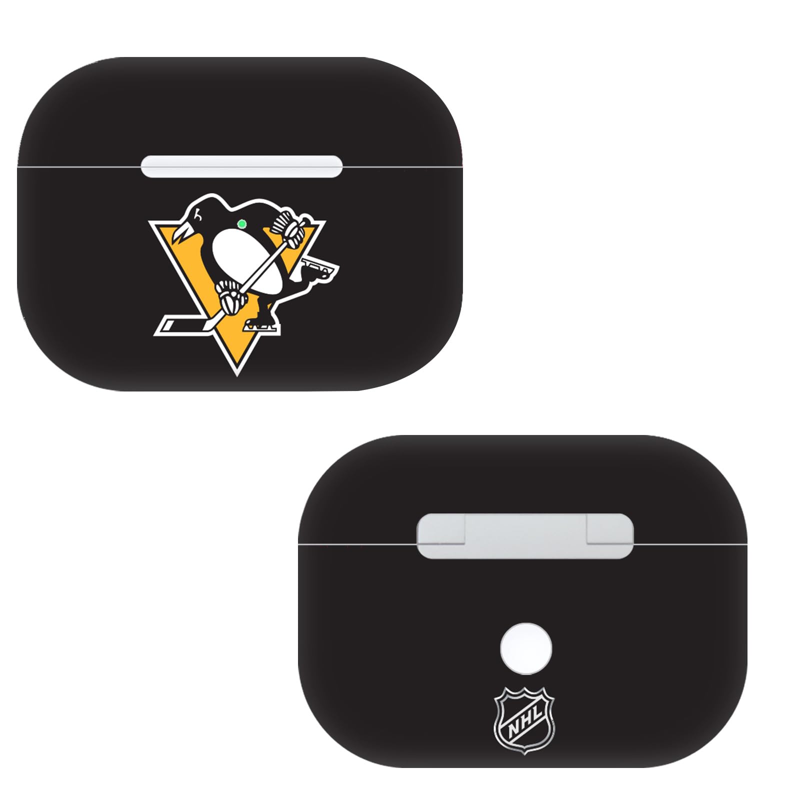 Head Case Designs Officially Licensed NHL Plain Pittsburgh Penguins Vinyl Sticker Skin Decal Cover Compatible with Apple AirPods Pro
