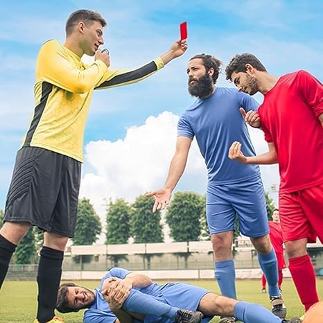 SLG Referee Warning Card Set β Red & Yellow Cards for Football, Soccer & All Sports | Essential Gear for Match Officials (Pack of 2) 1