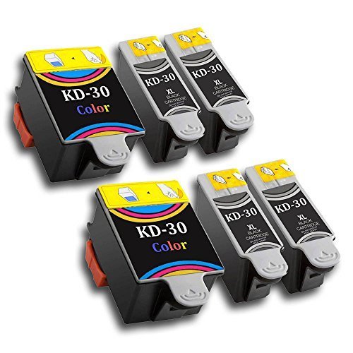 Cartouche Kodak 30XL compatible jet d'encre Eurotone noir et couleur pour imprimante ESP