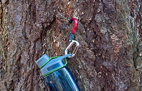 HEROCLIP Mini - Carabiner Keyring Clip Hook & Hang Camping Accessories, Handbag, Purse or Backpack, Baby Pushchair Pram Hanger, Multifunctional Gadget for Hiking & Travel, Hang Anything Anywhere