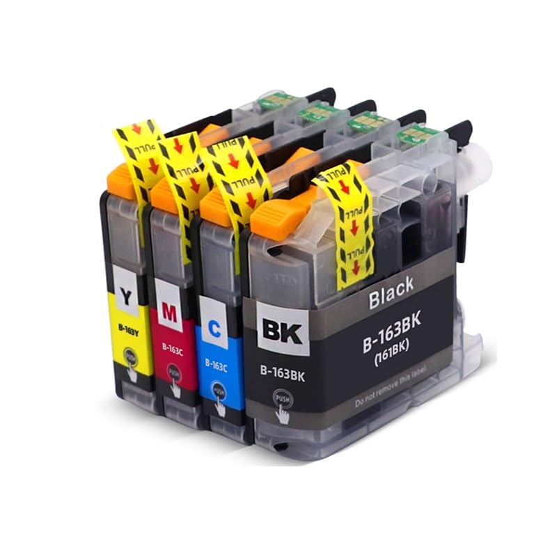 Cartouche d'encre LC161 LC163 compatible Brother DCP-J152W MFC-J245 4 couleurs